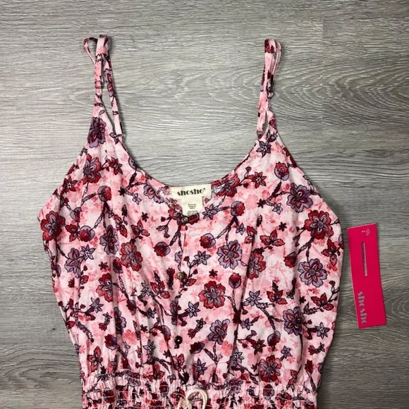 ShoSho Long / Maxi Dress - Floral Pattern (Pink / Purple) - Size Small - Picture 4 of 12